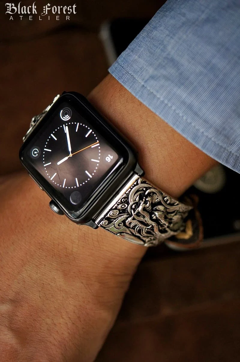 Dragon Silver Plated Pendants Strap ( 2pieces) for Panerai or Apple Watch . – image 7
